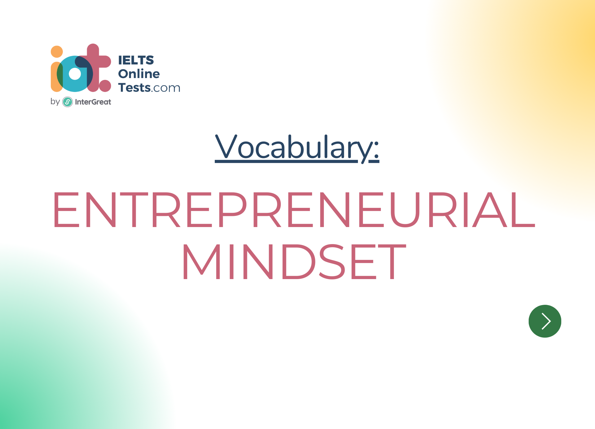 what is entrepreneurial mindset essay 50 words